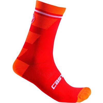 CASTELLI Trofeo 15 Calzini, Uomo, Red, L/X CASTELLI Trofeo 15 Calzini, Uomo, Red, L/X