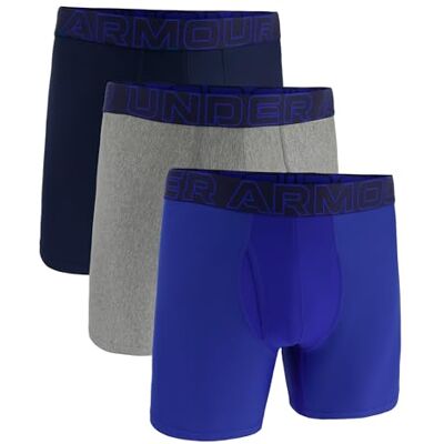 Under Armour Confezione da 3 Boxer da Uomo Tech Performance, Gamba da 15 cm – Traspiranti, assorbono Il Sudore, Morbidi, Comfort Tutto Il Giorno Under Armour Confezione da 3 Boxer da Uomo Tech Performance, Gamba da 15 cm – Traspiranti, assorbono Il Sudore, Morbidi, Comfort Tutto Il Giorno