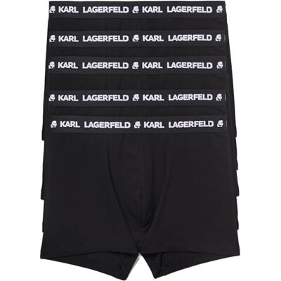 Lagerfeld Uomo Logo Trunk Set (5 Pack) Black XL Lagerfeld Uomo Logo Trunk Set (5 Pack) Black XL