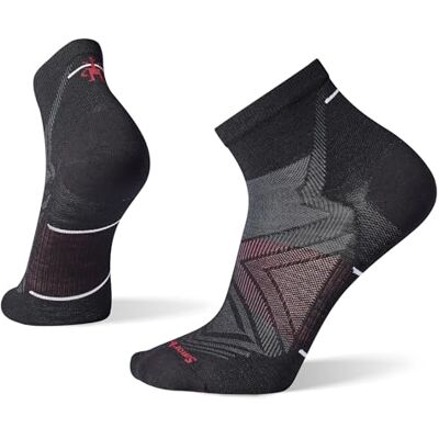 Smartwool Unisex Run Zero Cushion Ankle Calzini Black M Smartwool Unisex Run Zero Cushion Ankle Calzini Black M