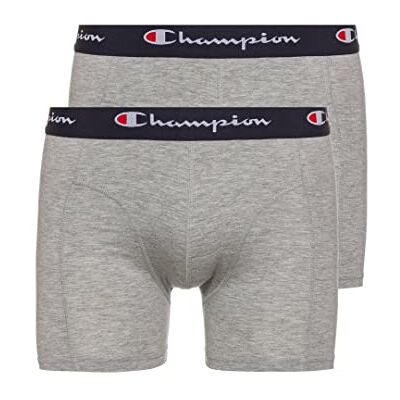 Champion Core X2, Boxer aderenti Uomo, Grigio (Melange Chiaro), XL Champion Core X2, Boxer aderenti Uomo, Grigio (Melange Chiaro), XL