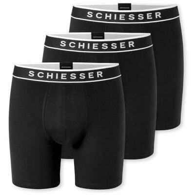 Schiesser Confezione da 3 Boxer Lunghi Gamba Lunga Aderente Cotone 95/5 Multipacks Boxer a Pantaloncino Uomo (Pacco da 3) Schiesser Confezione da 3 Boxer Lunghi Gamba Lunga Aderente Cotone 95/5 Multipacks Boxer a Pantaloncino Uomo (Pacco da 3)