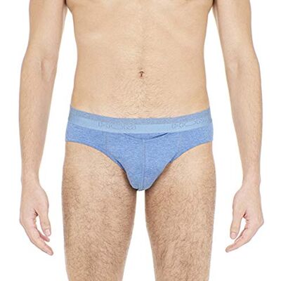 Hom Ho1 Basic Mini Briefs Ho1, Slip Uomo, Blu (Bleu Chiné 0054), Small Hom Ho1 Basic Mini Briefs Ho1, Slip Uomo, Blu (Bleu Chiné 0054), Small