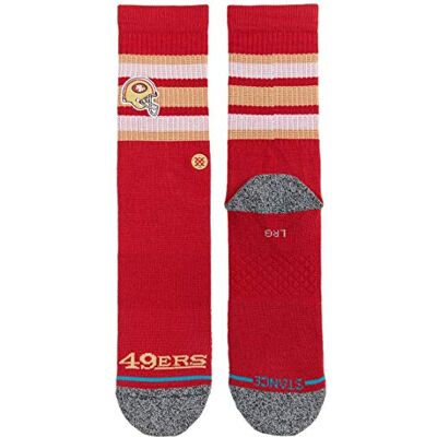 Stance Backfield 49Ers Socken, Calzini Unisex-Adulto, Rosso, M Stance Backfield 49Ers Socken, Calzini Unisex-Adulto, Rosso, M