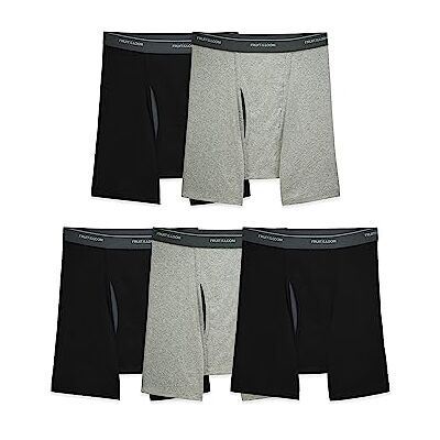 Fruit of the Loom Coolzone Boxer da Uomo, Traspiranti e Traspiranti, Colori Assortiti, Confezione da 5 Nero/Grigio, M Fruit of the Loom Coolzone Boxer da Uomo, Traspiranti e Traspiranti, Colori Assortiti, Confezione da 5 Nero/Grigio, M