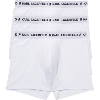 Lagerfeld Uomo Logo Trunk Set (3 Pack) White S Lagerfeld Uomo Logo Trunk Set (3 Pack) White S