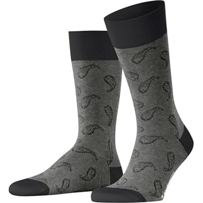 Burlington Paisley M So cotone fantasia 1 paire, Calzini Uomo, Nero Black 3000, 40-46 Burlington Paisley M So cotone fantasia 1 paire, Calzini Uomo, Nero Black 3000, 40-46