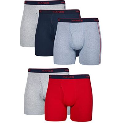Hanes Men's Comfort Flex Exposed Waistband Boxer Brief, Assorted-6, Medium Hanes Men's Comfort Flex Exposed Waistband Boxer Brief, Assorted-6, Medium