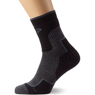 CMP Calza Trekking Lana Mid, Nero, 43/45 CMP Calza Trekking Lana Mid, Nero, 43/45