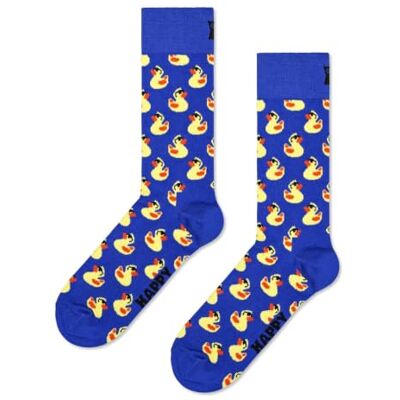 Happy Socks Calzini Rubber Duck Cotone Uomo Donna Blu 41-46 Happy Socks Calzini Rubber Duck Cotone Uomo Donna Blu 41-46