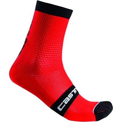 CASTELLI Superleggera 12 Calzini, Uomo, Red, XXL CASTELLI Superleggera 12 Calzini, Uomo, Red, XXL