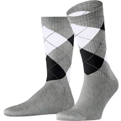 Burlington Rib Court M So cotone tinta unita 1 paire, Calzini Uomo, Grigio Light Heather 3223, 40-46 Burlington Rib Court M So cotone tinta unita 1 paire, Calzini Uomo, Grigio Light Heather 3223, 40-46