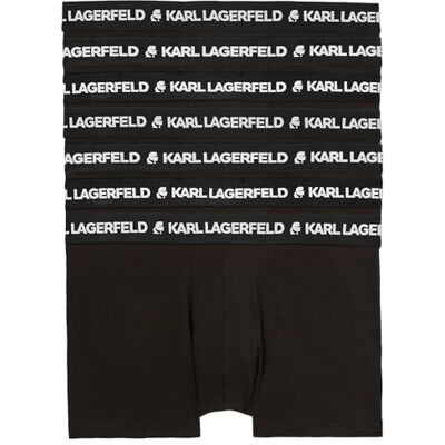 Lagerfeld Uomo Logo Trunk Set (7 Pack) Black L Lagerfeld Uomo Logo Trunk Set (7 Pack) Black L