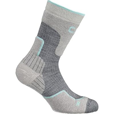 CMP Calza Trekking Lana Mid, Grey-Acqua, 46/48 CMP Calza Trekking Lana Mid, Grey-Acqua, 46/48