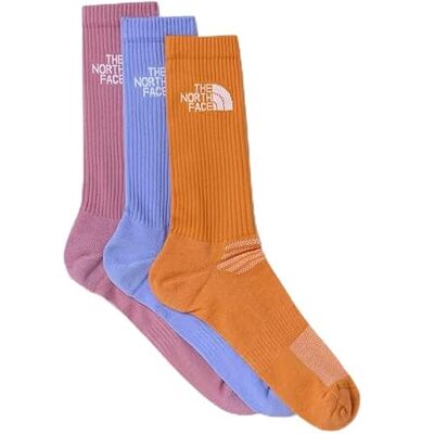The North Face Unisex Multi Sport Cush Crew 3P Calzini Periwinkle Glow/Dust Or S The North Face Unisex Multi Sport Cush Crew 3P Calzini Periwinkle Glow/Dust Or S