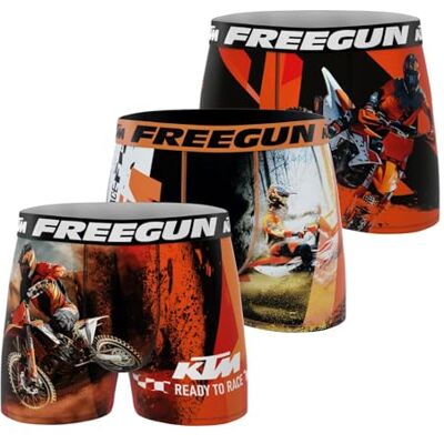 FREEGUN Fgktm/1/Bm/Pk3 Boxer Corti Uomo (Pacco da 3) FREEGUN Fgktm/1/Bm/Pk3 Boxer Corti Uomo (Pacco da 3)