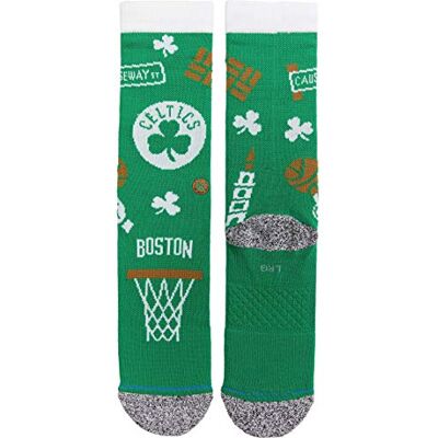 Stance Celtics Landmark Socken, Calzini Unisex-Adulto, Verde, S Stance Celtics Landmark Socken, Calzini Unisex-Adulto, Verde, S