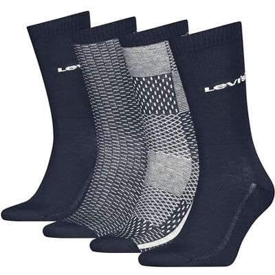Levis Regular Cut Denim Giftbox Classic Sock Unisex Adulto (Pacco da 4) Levis Regular Cut Denim Giftbox Classic Sock Unisex Adulto (Pacco da 4)