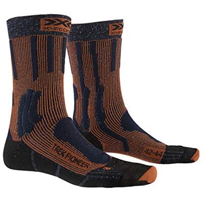 X-Socks Trek Pioneer Socks Socks, Unisex – Adulto, Midnight Blue/Crimson Red, 39-41 X-Socks Trek Pioneer Socks Socks, Unisex – Adulto, Midnight Blue/Crimson Red, 39-41