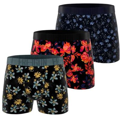 FREEGUN Boxer da Uomo in Cotone, Mutandine da Uomo, ipoallergeniche e morbide, Confezione da 3 FREEGUN Boxer da Uomo in Cotone, Mutandine da Uomo, ipoallergeniche e morbide, Confezione da 3