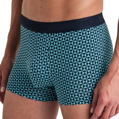 Calida Grafic Cotton Boxer a Pantaloncino, Blu Acceso, 52-54 Uomo Calida Grafic Cotton Boxer a Pantaloncino, Blu Acceso, 52-54 Uomo
