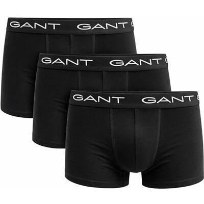 Gant Boxer da Uomo (Confezione da 3), Nero, S Gant Boxer da Uomo (Confezione da 3), Nero, S