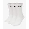 Nike Set di 6 paia di calzini corti e 3 lunghi, colore: Bianco/Nero o misti, colori assortiti bianco 38-42