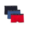Tommy Hilfiger 3p Trunk  Boxer Shorts, des Sky/Petrol Blue/Prim Red, L (Pacco da 3) Uomo