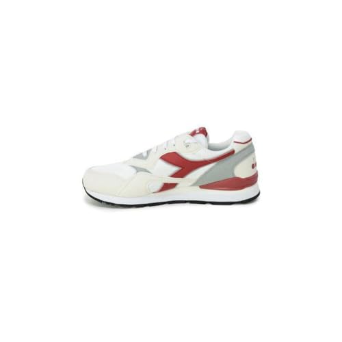 Diadora N.92, Scarpe da ginnastica Uomo, White Chili Pepper, 45 EU