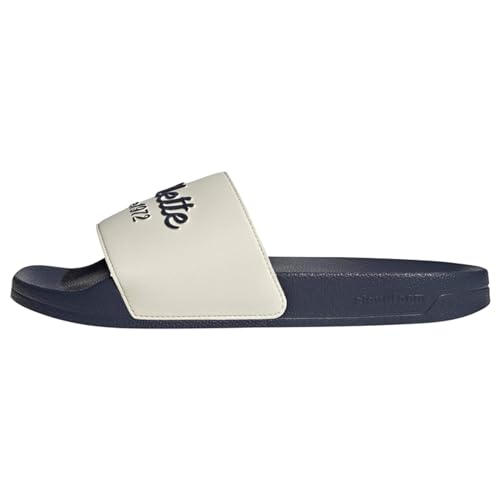 Adidas Adilette Shower Slides, Infradito Unisex-Adulto, Wonder White Shadow Navy Shadow Navy, 39 1/3 EU