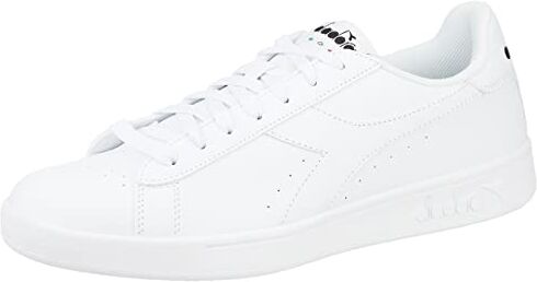 Diadora Torneo, Scarpe da ginnastica, Unisex Adulto, Bianco Bianco Nero, 41 EU