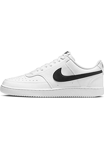 Nike Court Vision Low Next Nature, Sneaker Uomo, White Black White, 43 EU