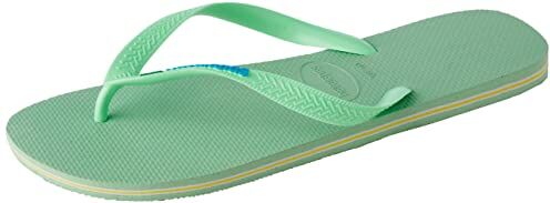 Havaianas Brasil Logo, Infradito Unisex-Adulto, Green Garden, 43/44 EU