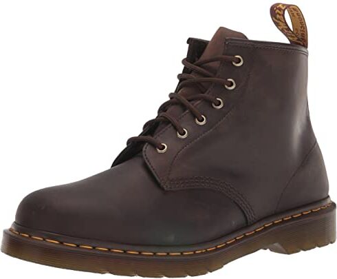 Dr Martens 101, Anfibi da Uomo, Cavallo Pazzo Marrone Scuro, 45