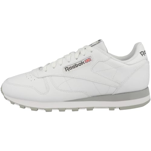 Reebok Classic Leather, Sneaker Unisex-Adulto, FTWWHT/PUGRY3/PURGRY, 48.5 EU