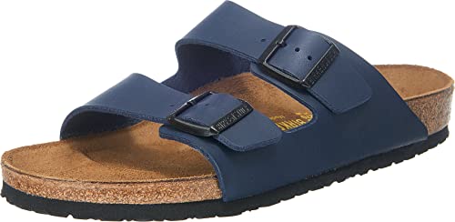 Birkenstock Arizona Birko-flor Largo, Sandali A Punta Aperta Uomo, Blue 0, 43 EU