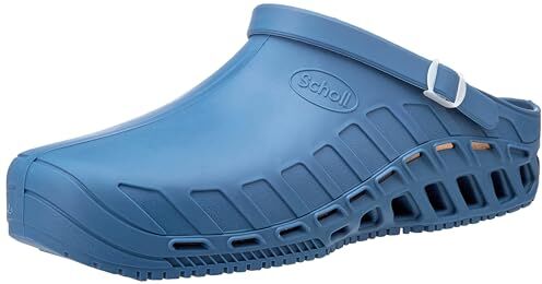 Scholl Clog Evo, Zoccoli Sanitari Medicali Unisex Adulto, Azzurro, 47 EU