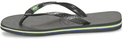 Havaianas Brasil, Infradito Unisex Adulto, Black, 41/42 EU