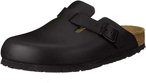 Birkenstock Boston 60101, Sabot unisex adulto, Nero, 45 (Normale)