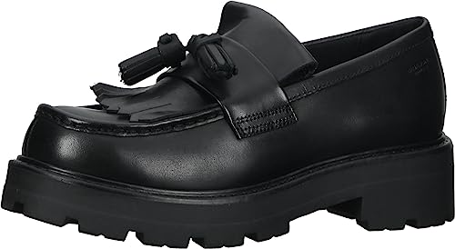 VAGABOND COSMO 2.0 COW LEATHER BLACK MOCASSINO NAPPE