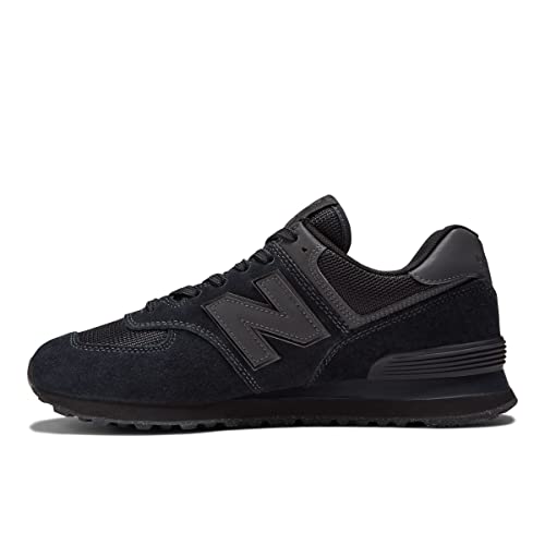 New Balance NB 574, Sneakers Uomo, Nero Triple Black Eve, 45.5 EU