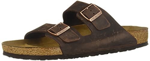 Birkenstock Arizona Sandali unisex adulto, Marrone (Habana), 47 (Normale)