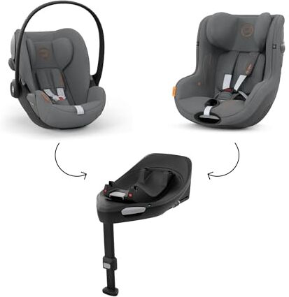 Cybex Cloud G i-Size e  Sirona G i-Size inclusivo  Base ISOFIX, Base G, Lava Grey