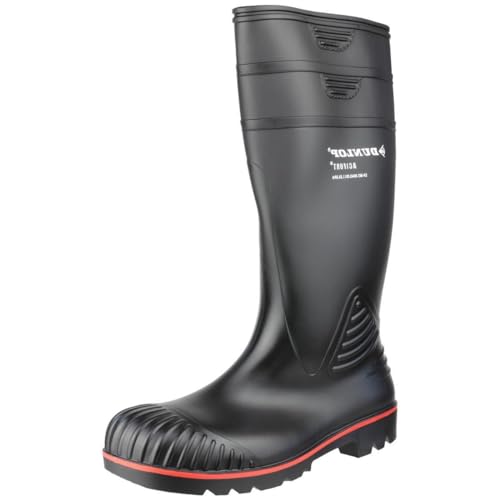 Dunlop Protective Footwear Acifort Heavy Duty Full Safety Unisex adulto Stivali di gomma, Nero 45 EU