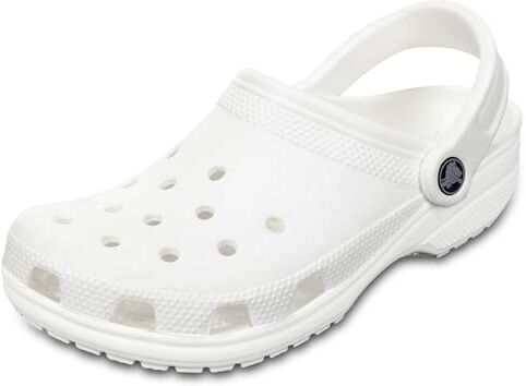 Crocs Classic Clogs (Best Sellers), Zoccoli Unisex Adulto, White, 33/34 EU