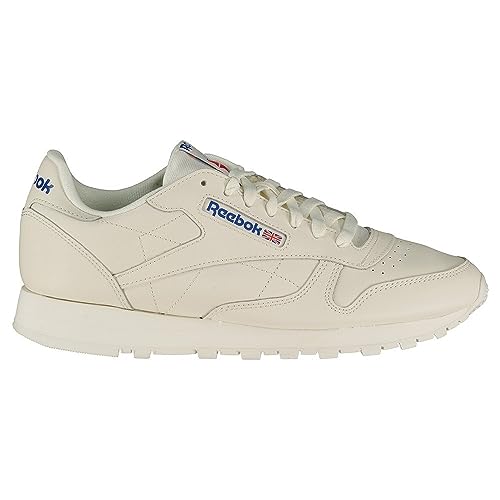 Reebok Classic Leather, Sneaker Unisex Adulto, Bianco (Chalk/Vecblu/Vecred), 34.5 EU