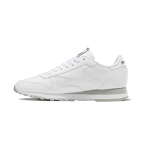 Reebok Classic Leather, Sneaker Unisex-Adulto, FTWWHT/PUGRY3/PURGRY, 48.5 EU