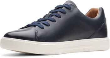 Clarks Un Costa Lace, Scarpe da Ginnastica Basse Uomo, Navy Leather, 42 EU