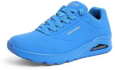 Skechers Uno Stand On Air, Sneaker Uomo, Blue Durabuck Mesh, 41 EU