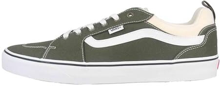 Vans Filmore, Sneaker Uomo, Blocco Tela Bianco Oliva, 45 EU